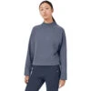 On Running Women's Crew Neck -Running Shoe Store Small PNG SS21 Crewneck Dark W Pack Shot 1